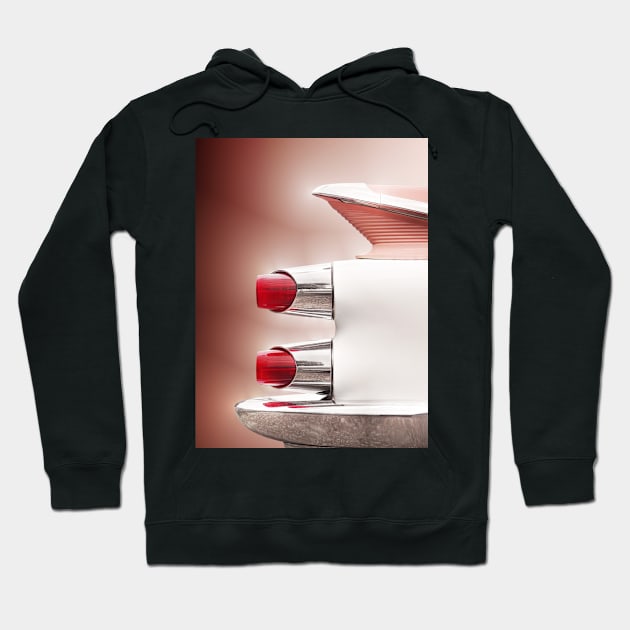 American classic car Coronet 1959 tail fin abstract Hoodie by Beate Gube